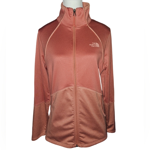 The North Face Womens Light Coral Pink Cinder 100 Full Zip Jacket Size Large - Picture 1 of 15